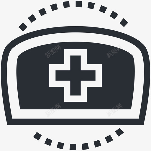 护士帽医疗和健康图标svg_新图网 https://ixintu.com 医疗和健康图标 护士帽