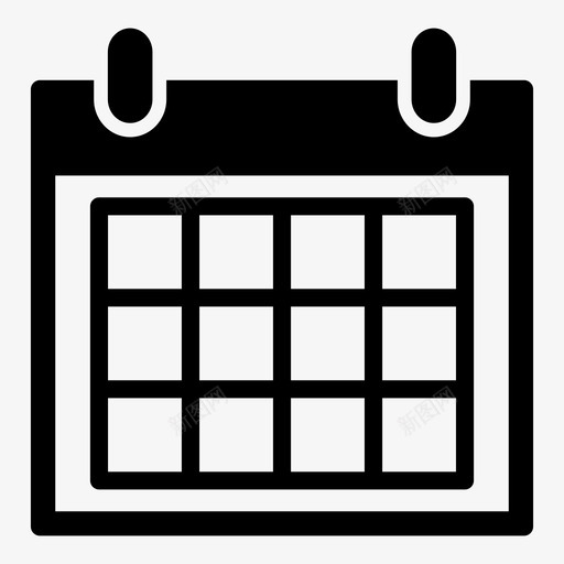 日历时间条款图标svg_新图网 https://ixintu.com seoweb1 事件 假期 日历 日期 日程表 时间 条款 生日 计划