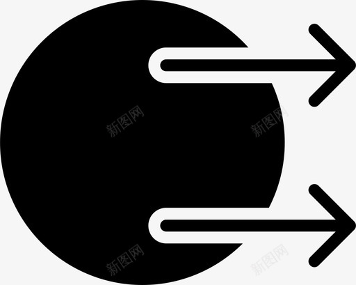 传送右联网图标svg_新图网 https://ixintu.com 事务 传送 动作 右 圆圈 数据 箭头 箭头实心 联网 计算机工作 转发