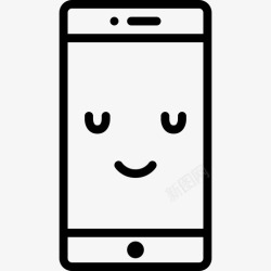 甜蜜头像快乐智能手机图标高清图片