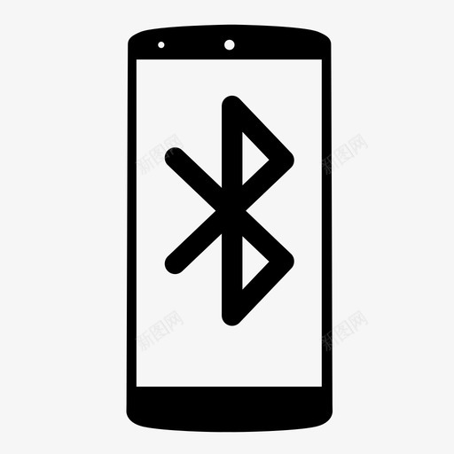 智能手机蓝牙发送iphone图标svg_新图网 https://ixintu.com iphone 发送 数据 无线 智能手机蓝牙 电脑 蓝牙智能手机 连接