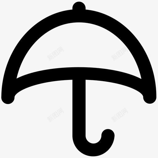 伞衣服大胆的线条图标svg_新图网 https://ixintu.com 伞 衣服大胆的线条图标