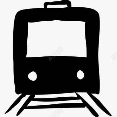 列车守车引擎图标图标