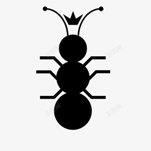 蚁后出生虫子图标svg_新图网 https://ixintu.com 出生 怀孕 昆虫 皇室 虫子 虫子收集 蚁后 蚁群