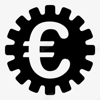 欧洲齿轮车轮贸易图标图标