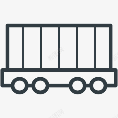 货运列车物流配送载体图标图标