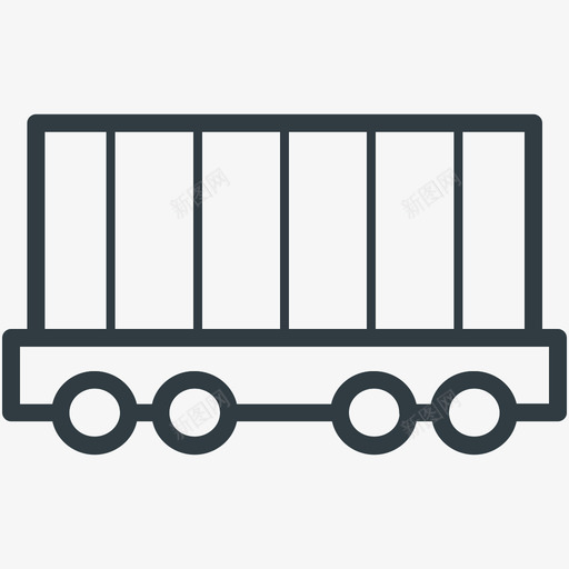 货运列车物流配送载体图标svg_新图网 https://ixintu.com 物流配送载体图标 货运列车