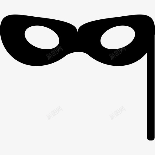带柄眼罩图示图标svg_新图网 https://ixintu.com 图示 带柄眼罩