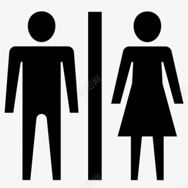 浴室女卫生间卫生间图标图标