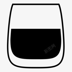 低水纯威士忌葡萄酒水图标高清图片
