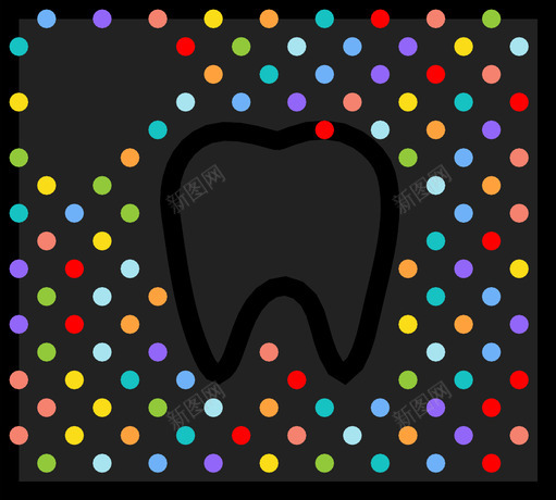 牙科X射线图标svg_新图网 https://ixintu.com 牙科X射线