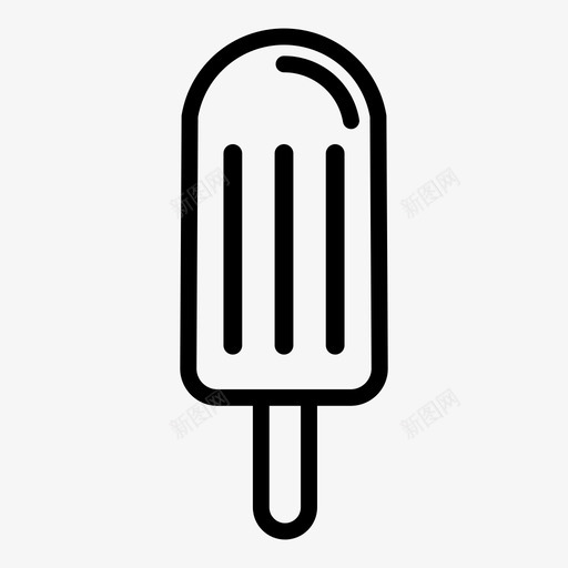 冰棒颜色奶油图标svg_新图网 https://ixintu.com 冰棍 冰棒 冰淇淋 冰激凌 冷冻 奶油 早餐时间 水 颜色