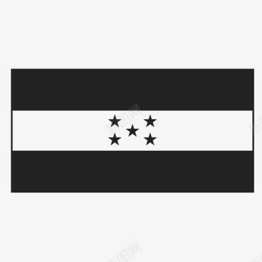 洪都拉斯旗帜国家图标图标