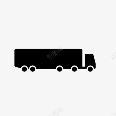 卡车车辆卡车司机图标图标