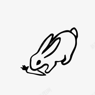 兔子性格野兔图标图标