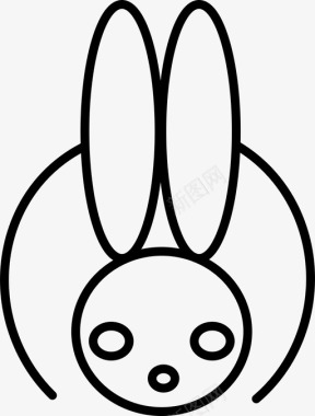 兔子阿尼玛可爱图标图标