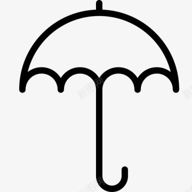 雨伞防雨防水图标图标