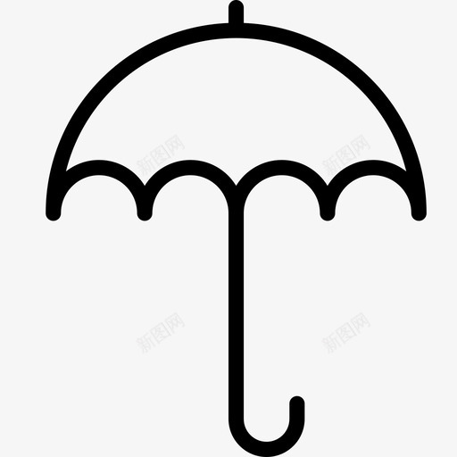 雨伞防雨防水图标svg_新图网 https://ixintu.com 保护 天气保护 干燥 平滑天气 遮蔽 防水 防雨 雨伞 雨具 预报