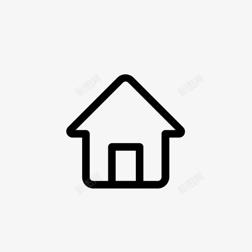 hosue开始屋顶图标svg_新图网 https://ixintu.com hosue 后面 家 屋顶 开始 房子 界面图标 索引 门