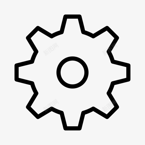 齿轮设置油图标svg_新图网 https://ixintu.com 图标简单线 工作 机器 油 润滑脂 设置 配置 齿轮