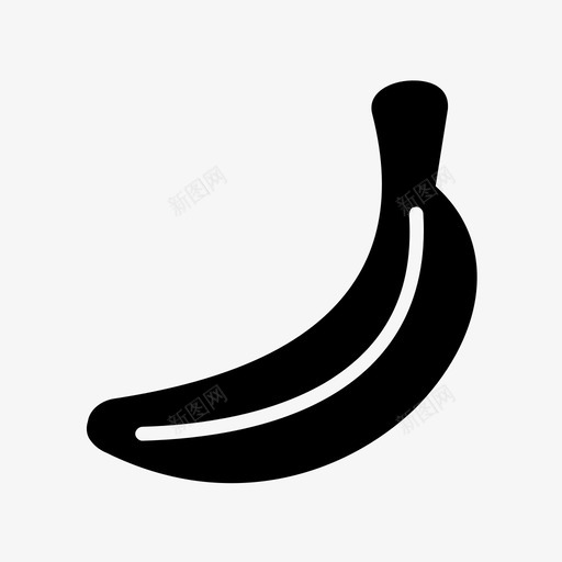 香蕉食物水果图标svg_新图网 https://ixintu.com 健康 儿童最爱 有机 果皮 水果 滑 猴子 食品固体图标集合 食物 香蕉