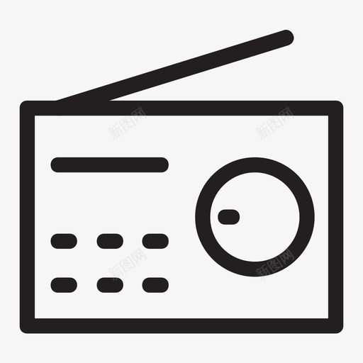 收音机网络和用户界面图标svg_新图网 https://ixintu.com 收音机 网络和用户界面图标