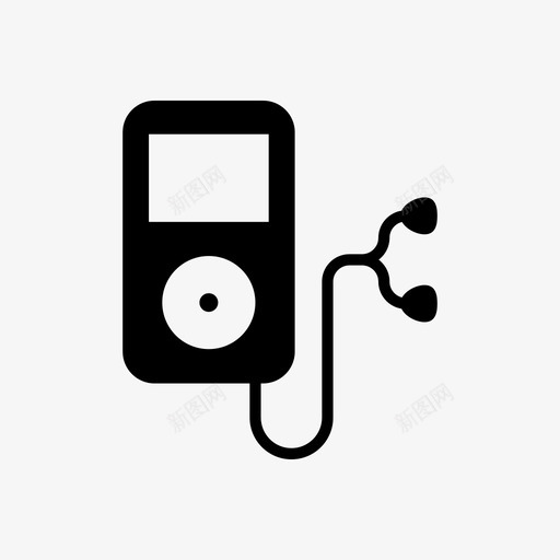 mp3播放器耳塞ipod图标svg_新图网 https://ixintu.com ipod mp3播放器 声音 户外 耳塞 视频 音乐