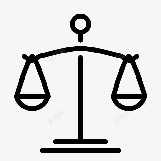 秤测量律师图标svg_新图网 https://ixintu.com 公平 公正 判断 平衡 律师 法律公正 测量 秤 称重 资产负债表