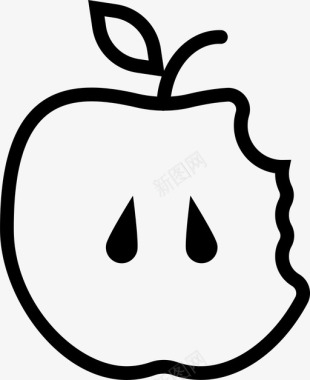 被咬的苹果老师白雪公主图标图标