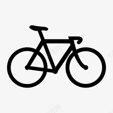 公路自行车两轮车运输图标图标