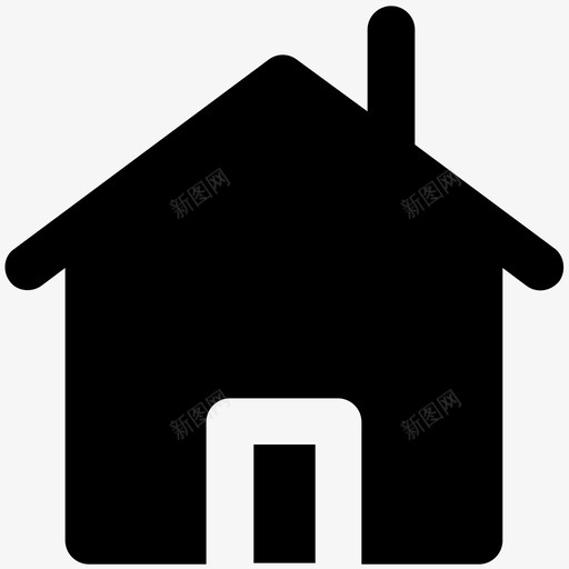 家建筑和家具大胆的固体图标svg_新图网 https://ixintu.com 家 建筑和家具大胆的固体图标