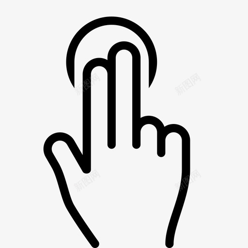 两个手指轻拍触摸整体图标svg_新图网 https://ixintu.com 两个手指轻拍 估计 平滑手势 手 手势 整体 视觉 触摸 镜头 预测