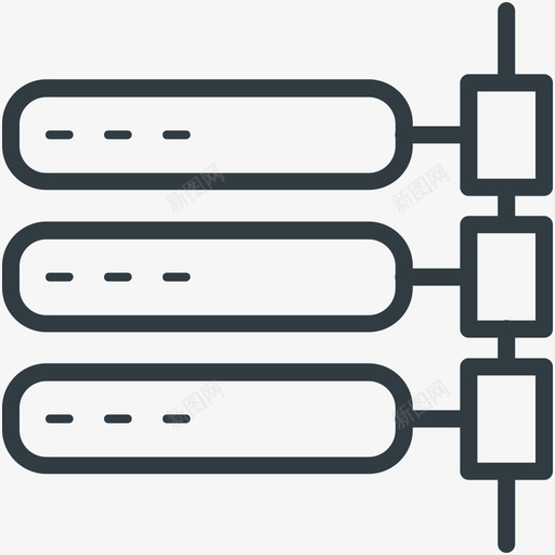 服务器网络网络线图标svg_新图网 https://ixintu.com 服务器网络 网络矢量线图标
