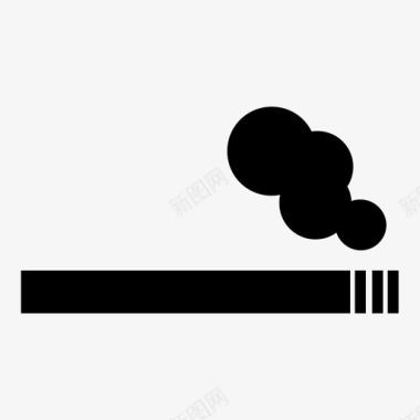 香烟烟瘾烟蒂图标图标