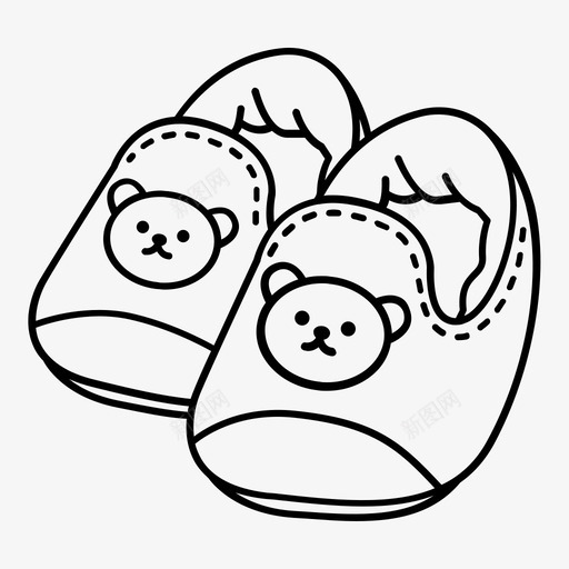 婴儿鞋小腿图标svg_新图网 https://ixintu.com 婴儿 婴儿用品轮廓 婴儿鞋 孩子 小 手指 洋娃娃 脚 腿 衣服