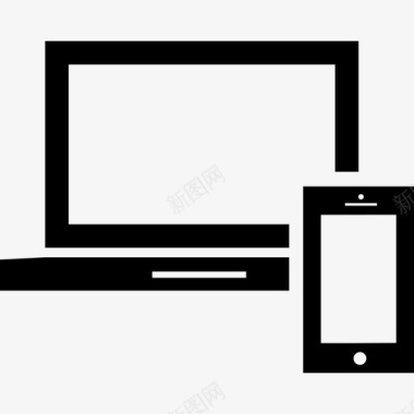 笔记本电脑和平板电脑工具和用具现代屏幕图标图标