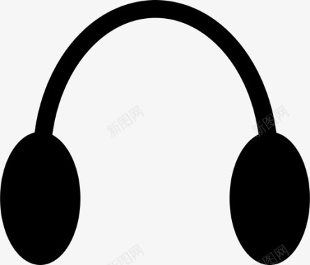 耳机音频耳罩图标图标