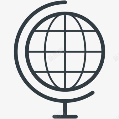 全球地图和导航标图标图标