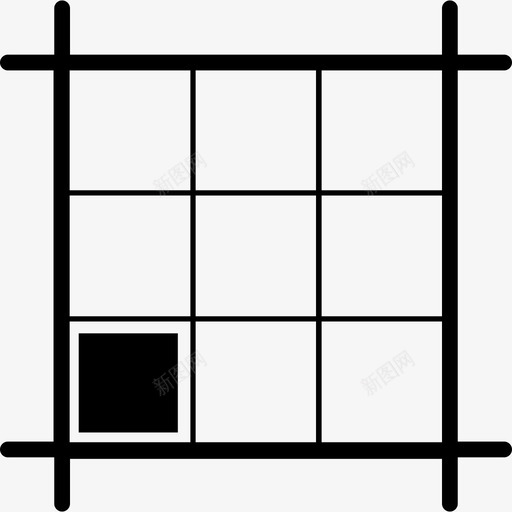 带方框界面图标的方形布局svg_新图网 https://ixintu.com 图标的方形布局 带方框 界面