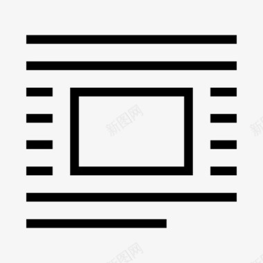 文本换行类型电视图标图标