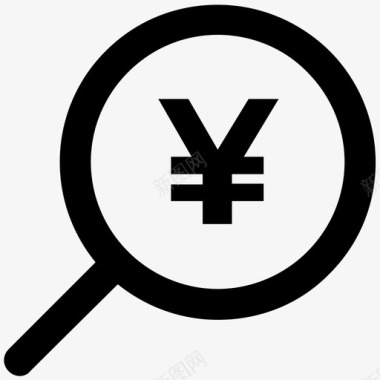 yen商业黑线图标图标