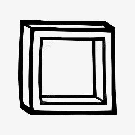 方形白色小图标svg_新图网 https://ixintu.com 大 宽 小 尺寸 形状 方形 白色 矩形 立方体 绘制集23d