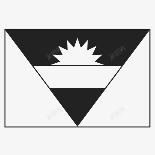 安提瓜和巴布达国家旗帜图标svg_新图网 https://ixintu.com 国家 圣约翰 安提瓜和巴布达 岛屿 旗帜 海洋