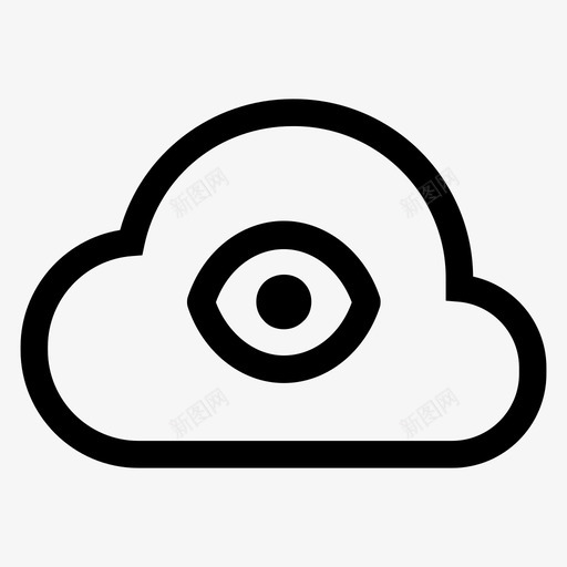 云手表眼睛信息图标svg_新图网 https://ixintu.com 云手表 信息 技术 整体 眼睛 观察 观点 视觉 镜头