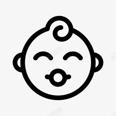 婴儿小奶嘴图标图标