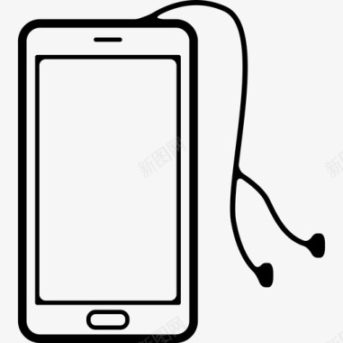 带耳廓的移动电话工具和器具移动电话图标图标