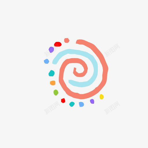 卷曲圆圈创意图标svg_新图网 https://ixintu.com 创意 卷曲 圆圈 圆形 扭曲 漩涡 绘画 螺旋 迷宫