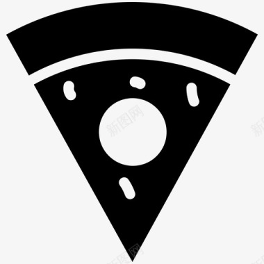 披萨食物酷标图标图标