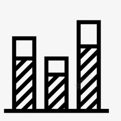 不完整图形条形图报告测量图标高清图片