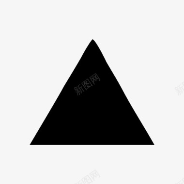 三角形向上形状发送图标图标